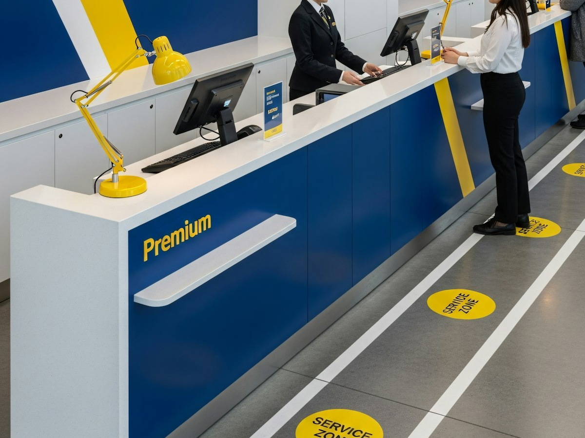 Friendly reception and customer support environment